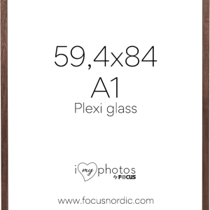 Focus Soul Walnut veneer 59,4X84 (A1) Plexi